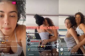 Thumbnail for Malu Trevejo Live Dancing & Kissing Onlyfans Video Leaked