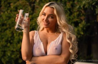 Thumbnail for Lindsey Pelas Sexy Sheer Bodysuit Video Leaked