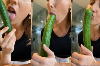 Thumbnail for Christina Khalil Cucumber Blowjob Video Leaked